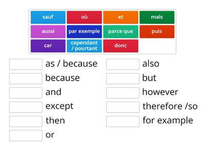 French Connectives (level 1)