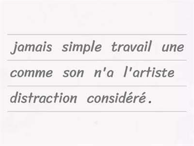 L'art et la negation 