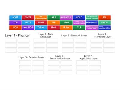 Which protocols operate on OSI layers