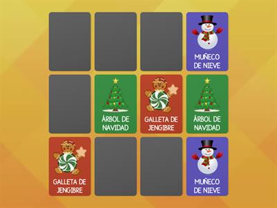 Memory: Vocabulario Navidad