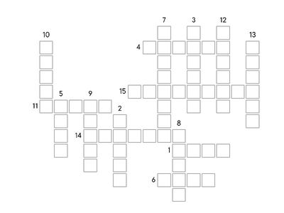 Crossword Solutions Pre 2A Landscapes Vocabulary