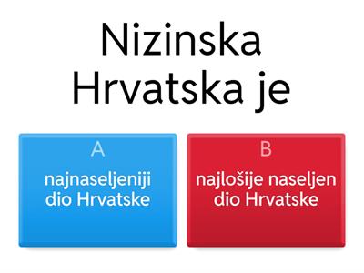 Naselja i promet Nizinske Hrvatke