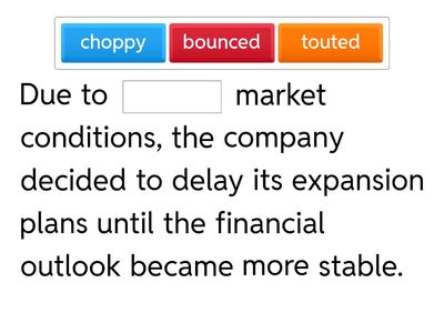 Buying the dip - vocabulary (Intermediate)