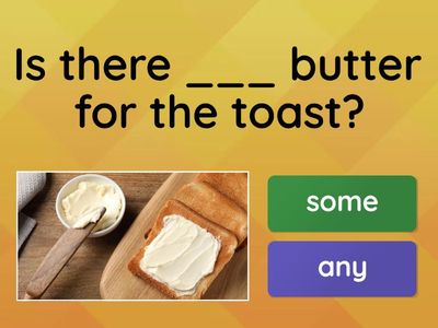 Smart Junior 4. Unit 4. Some/any quiz