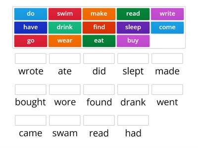 Past Simple - irregular verbs 