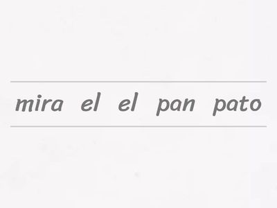 Ordena la oración (matte)