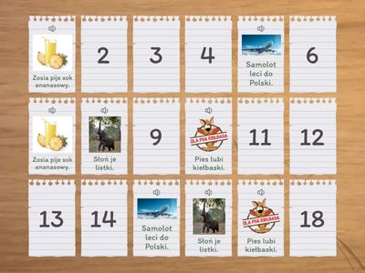 Głoska S zdania wszystkie pozycje