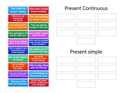 Present simple vs present continuous 