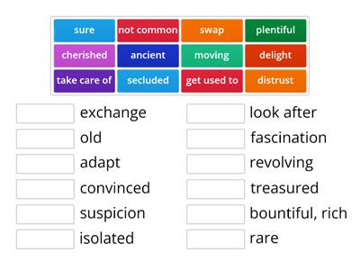 starlight 9 module 1b synonyms