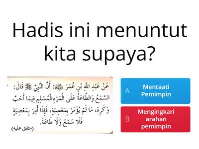 Hadis: Sayangi Pemimpin Kita