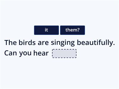 (G3 English) Object Pronouns