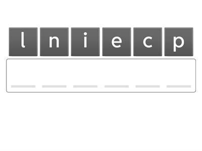 Unscramble the letters