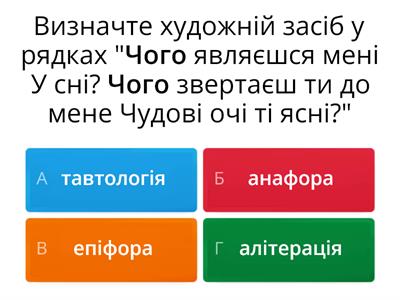 Художні засоби поезії І. Франка "Чого являєшся мені у сні?.."