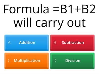 Excel Formula & Functions Quiz