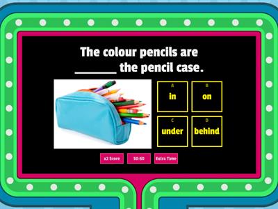 Prepositions of Place  (Gameshow Quiz)