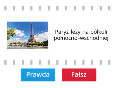 Wspórzędne geograficzne Poziom 2- półkule świata