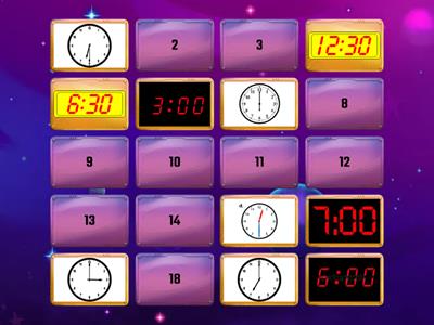 Matching Hour and Half Hour