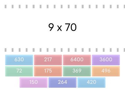 Multiplication (1 x 2 digit)