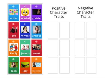 Positive and Negative Character Traits