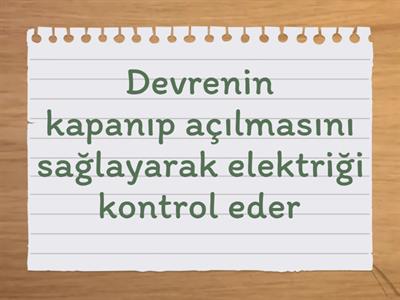 basit elektrik devre elemanları