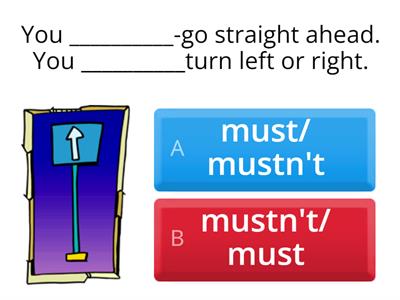 Must/ mustn't