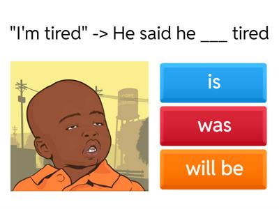 Reported Speech Quiz