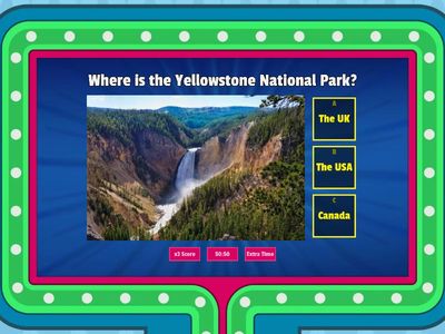 Quiz on National parks (GG2, Unit 4)