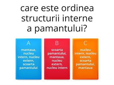 structura interna a pamantului