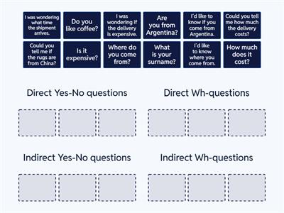 Direct and Indirect Questions