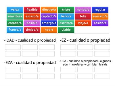 LN-B2-Actividad 2 -Sustantivos derivados de adjetivos