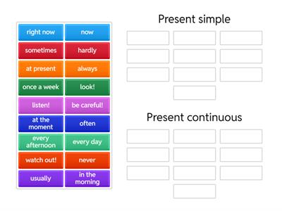 Present simple vs present continuous
