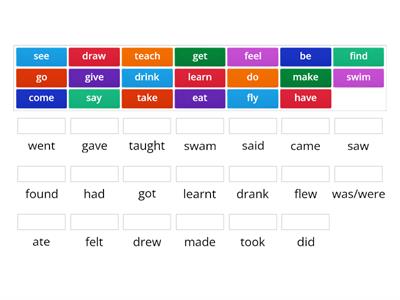 IRREGULAR VERBS - gmf 4