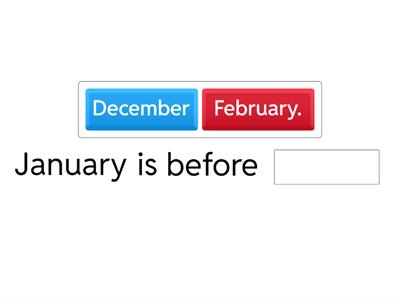 Before and after - months and seasons