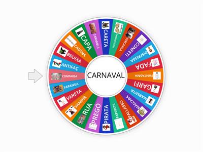 BINGO VOCABULARI CARNAVAL