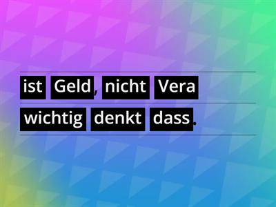 Was denken diese Kinder? Finde die richtigen dass-Sätze!