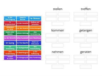 C1- Nomen-Verb-Verbindungen -Gruppen