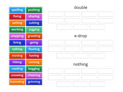 Green team sort 4  review double, e-drop, or nothing