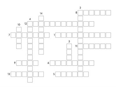 Kid's Box 3 Unit 4 - Town vocabulary (crossword)