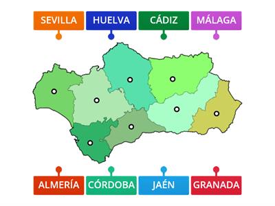 PROVINCIAS DE ANDALUCÍA