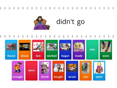 Affirmative and Negative - Simple Past Verbs