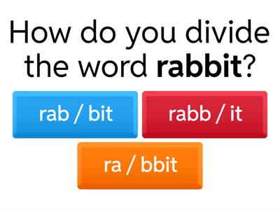 VCCV Syllable Division