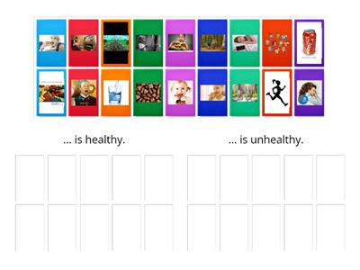 Healthy / unhealthy - group sort