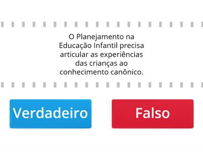 O Planejamento na Educação Infantil