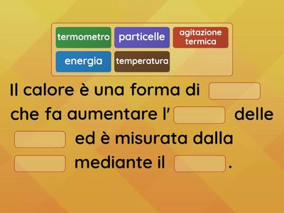 La temperatura e il calore