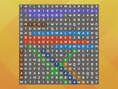 Sopa De Letras Argentina