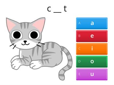 Short Vowel Sounds: a ,e, i, o, u