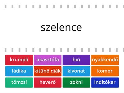 Szavak és jelentésük