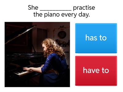 PRE-INTERMEDIATE - UNIT 7C - Have to / has to / don't have to / doesn't have to EX2