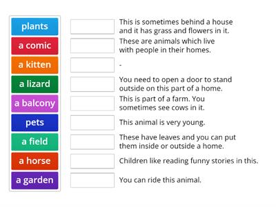 Fun for Movers Unit 25 Extra vocabulary