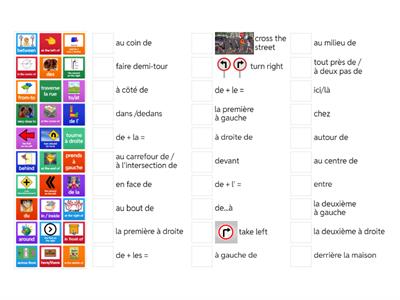 PRÉPOSITIONS DE LIEU - EN VILLE